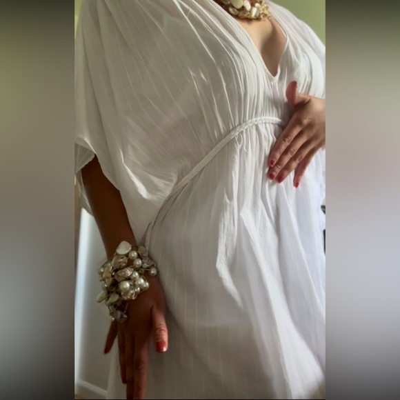 Zara White Vacation Dess - Picture 4 of 5